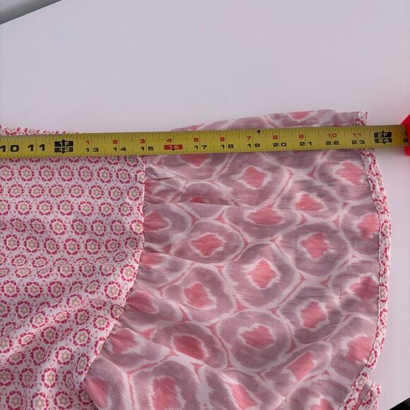 Entro Babydoll Dress Size XL Geometric Ikat Boho Flare Sleeves Flowy Resort NWT - Picture 13 of 13